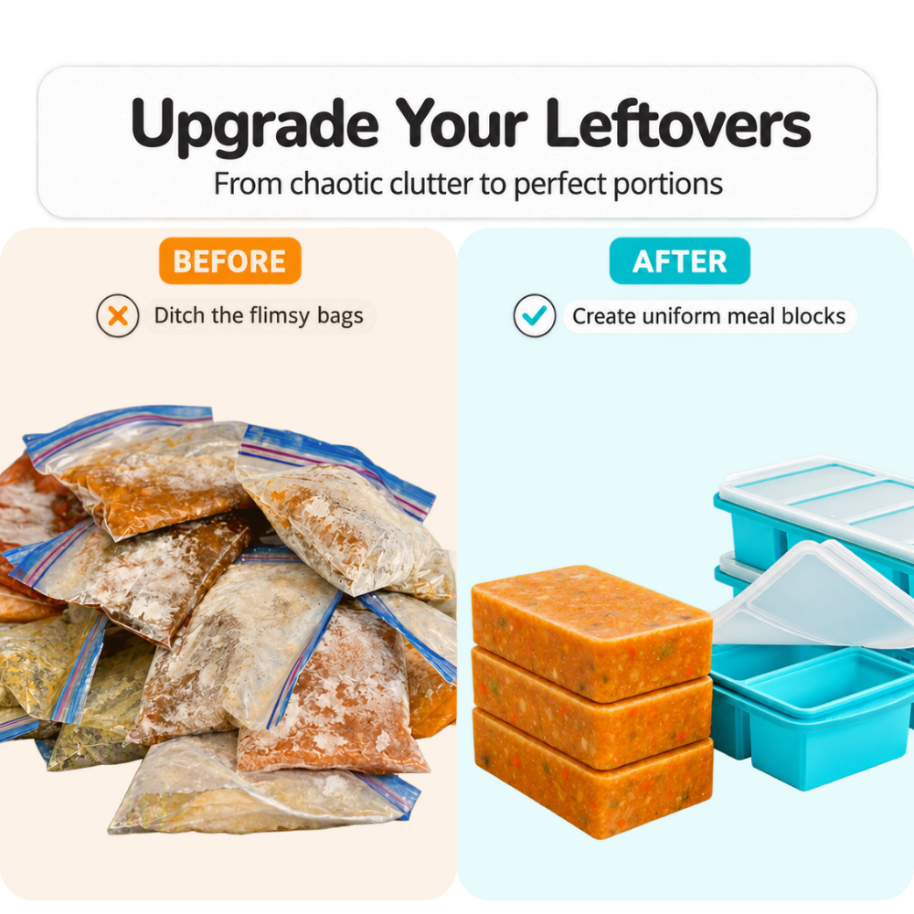 Neatly Portioned Silicone Freezer Tray - Ozerty