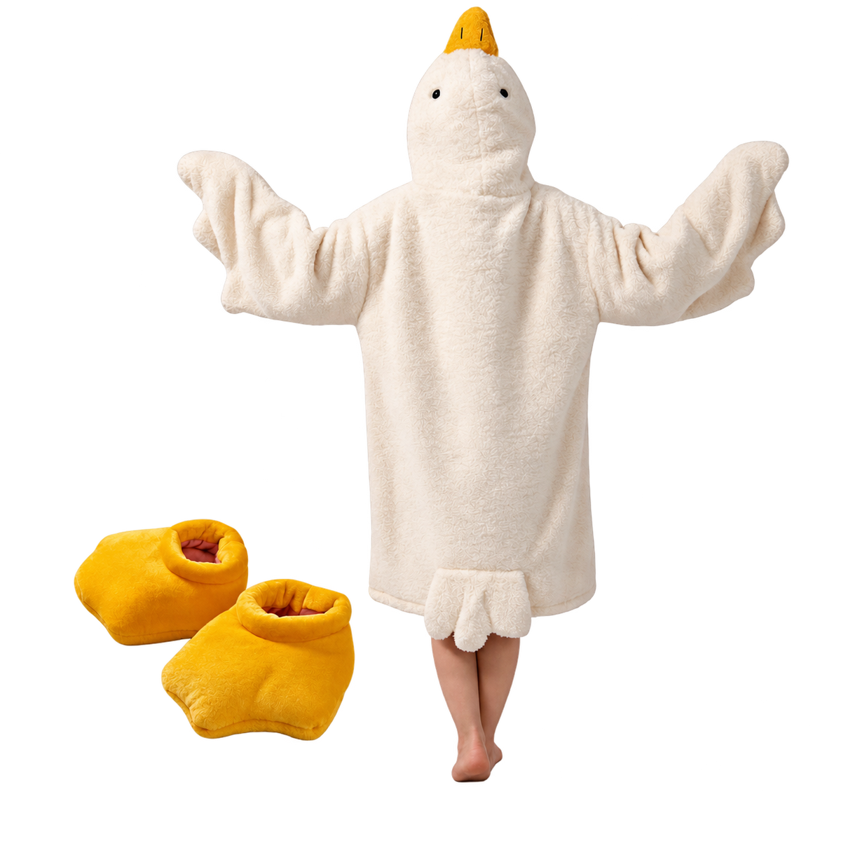 Cozy Oversized Goose Blanket Hoodie -Pack Hoodie + Shoes - Ozerty