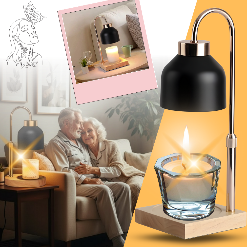 Aesthetic Candle Warm Lamp - Ozerty