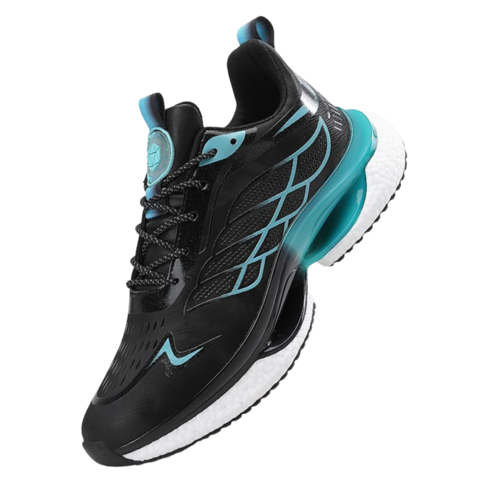 Breathable Cushioned Running Shoes -Black - Ozerty