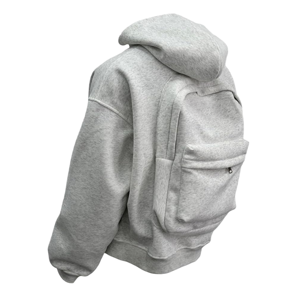 Carry Wear Utility Hoodie -Gray - Ozerty