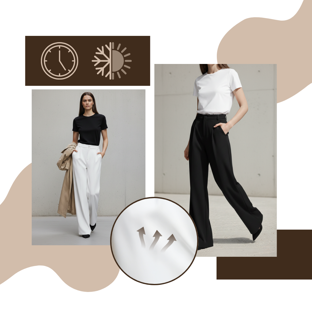 Chic Composure Wide Leg Trouser - Ozerty