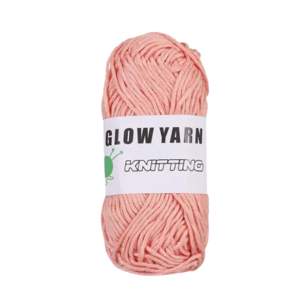 Colorful Soft Glow Yarn -Coral - Ozerty