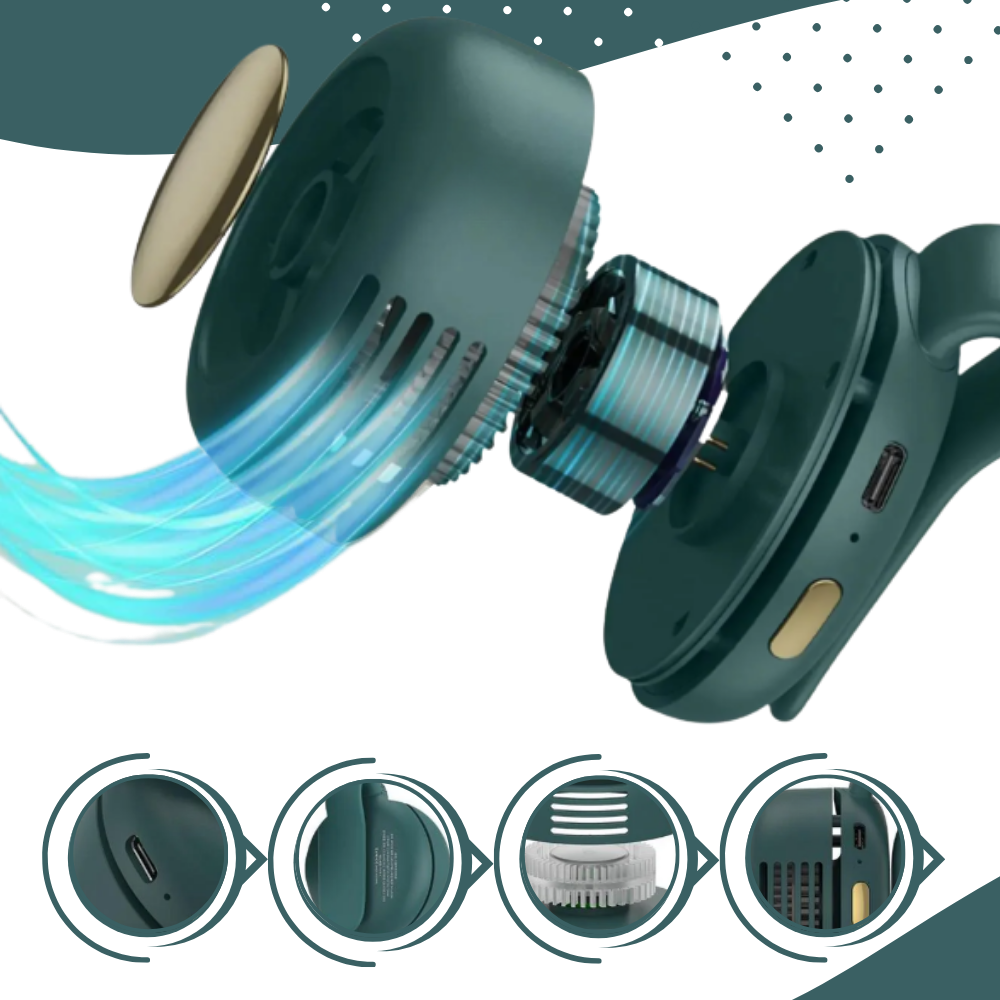 Conveniently Discreet 360 Clip On Fan - Ozerty