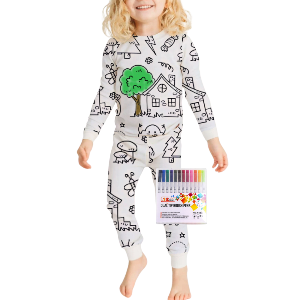 Doodle Dream Pajamas -My House - Ozerty
