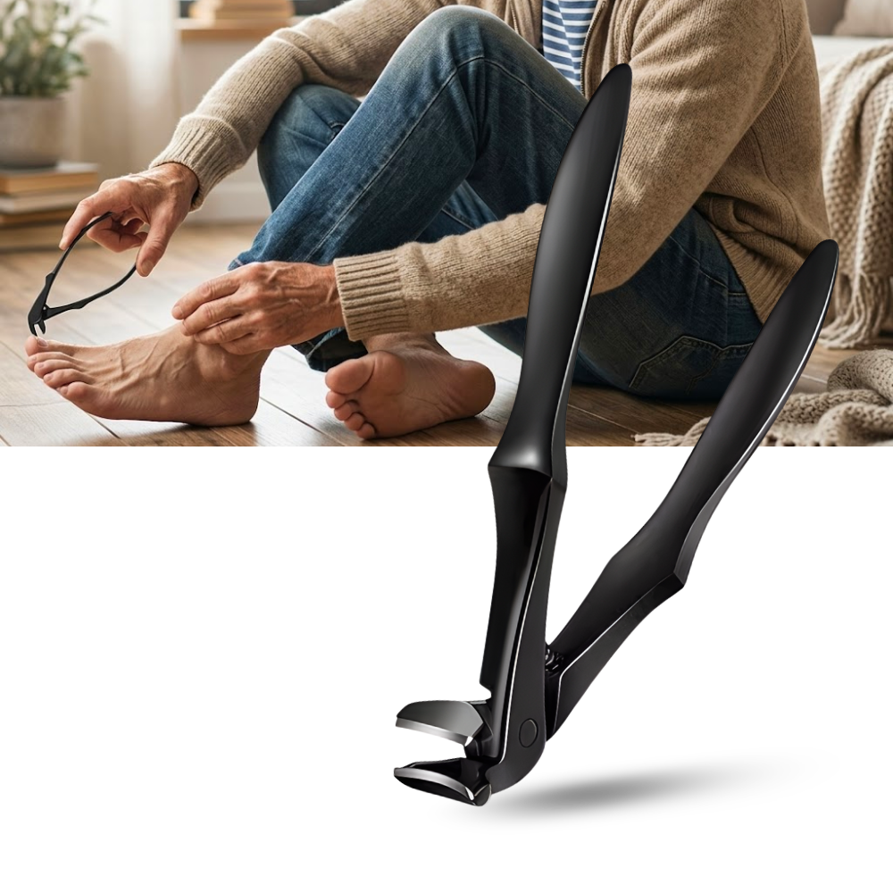 Easy Reach Long Handle Nail Catcher Clipper - Ozerty