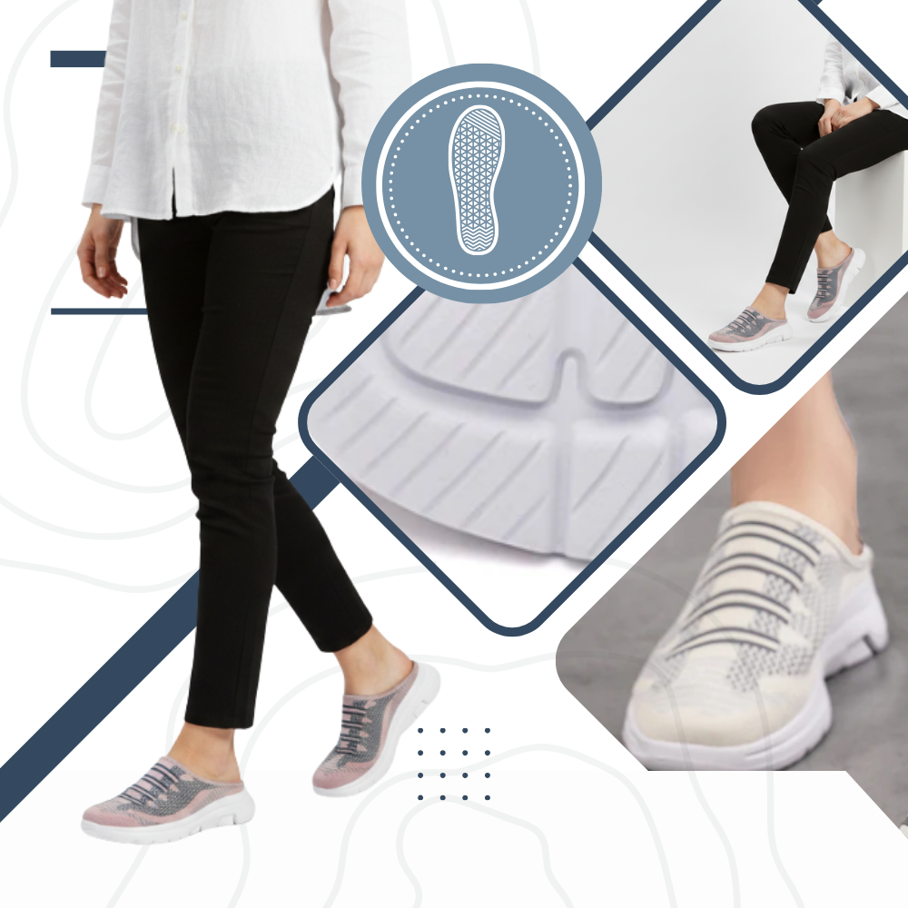 Easy Slip-On Comfort Flat Mules - Ozerty