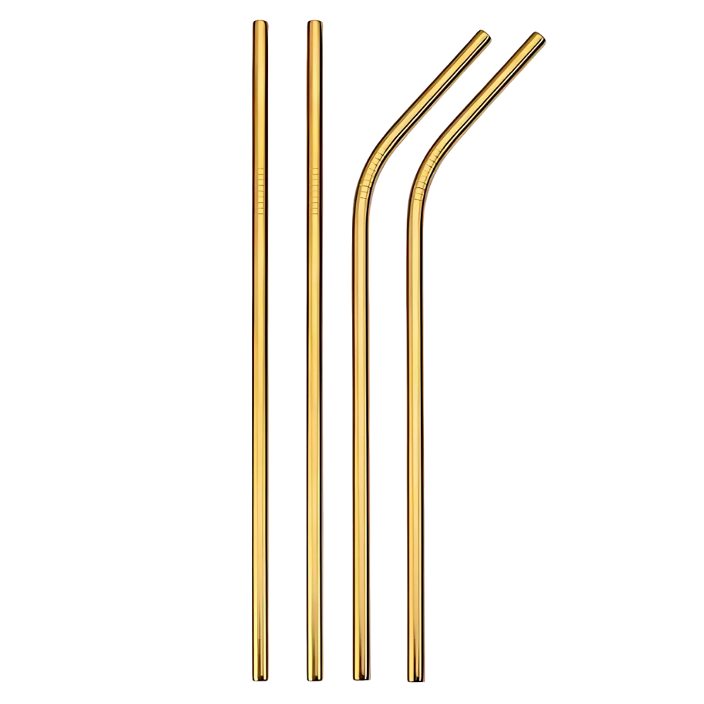 Eco Sip Drinking Straw -Gold - Ozerty