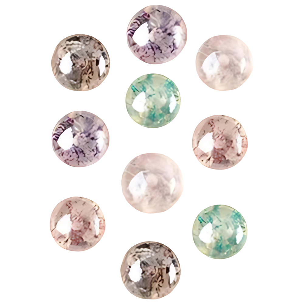 Elegant No-Sew Button Brooch Pins -Transparent - Ozerty