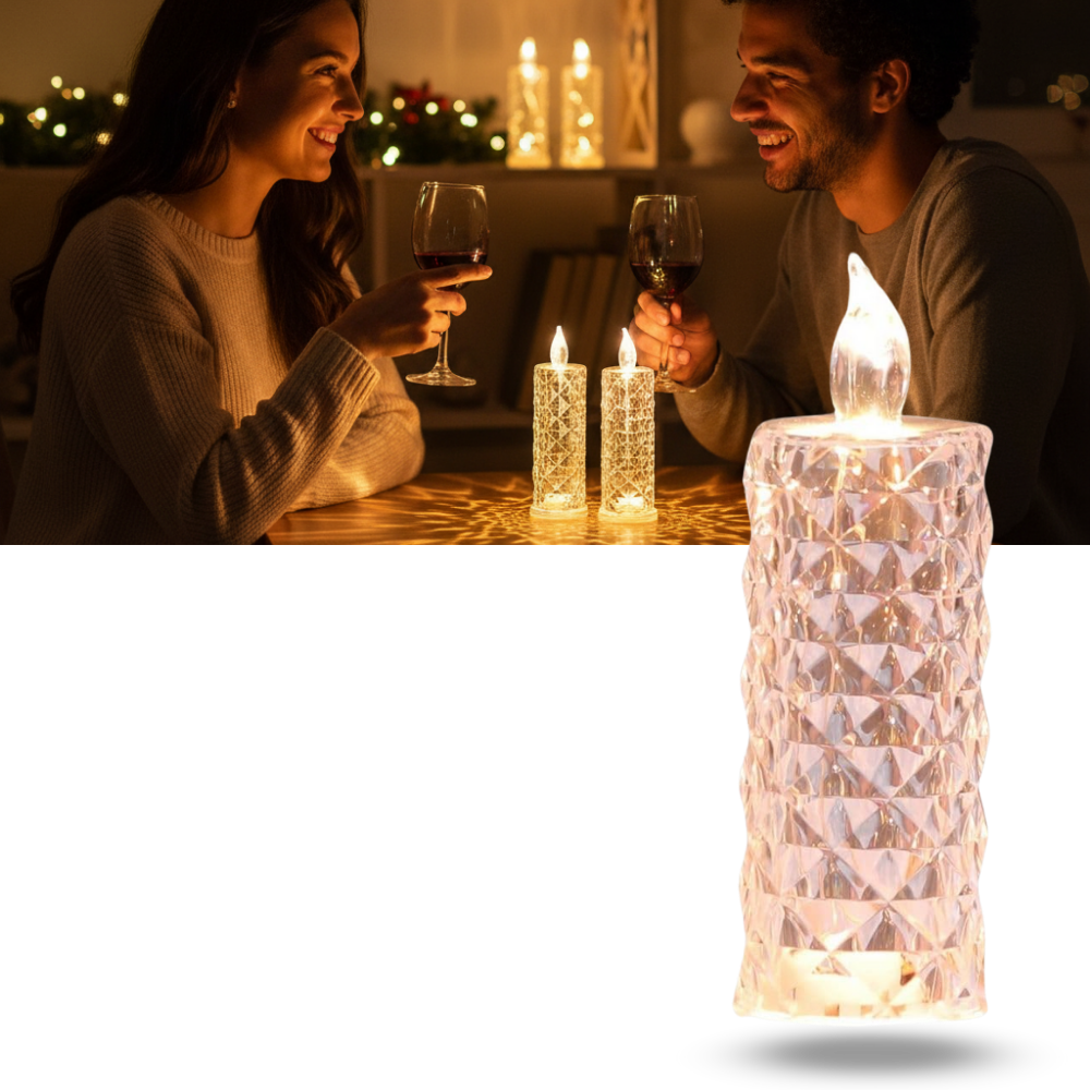 Flameless Crystal Candle Lamp - Ozerty
