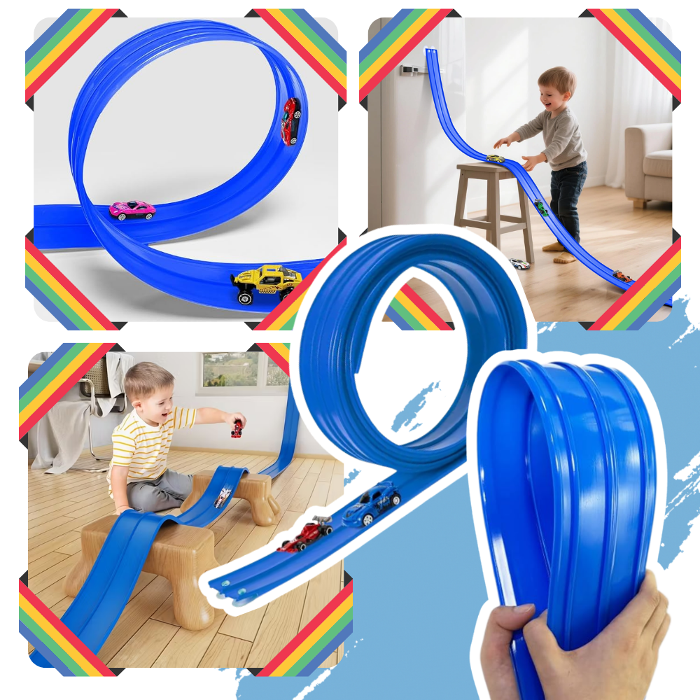 Flexible 2 Lanes Car Track - Ozerty