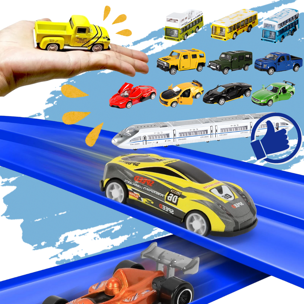 Flexible 2 Lanes Car Track - Ozerty