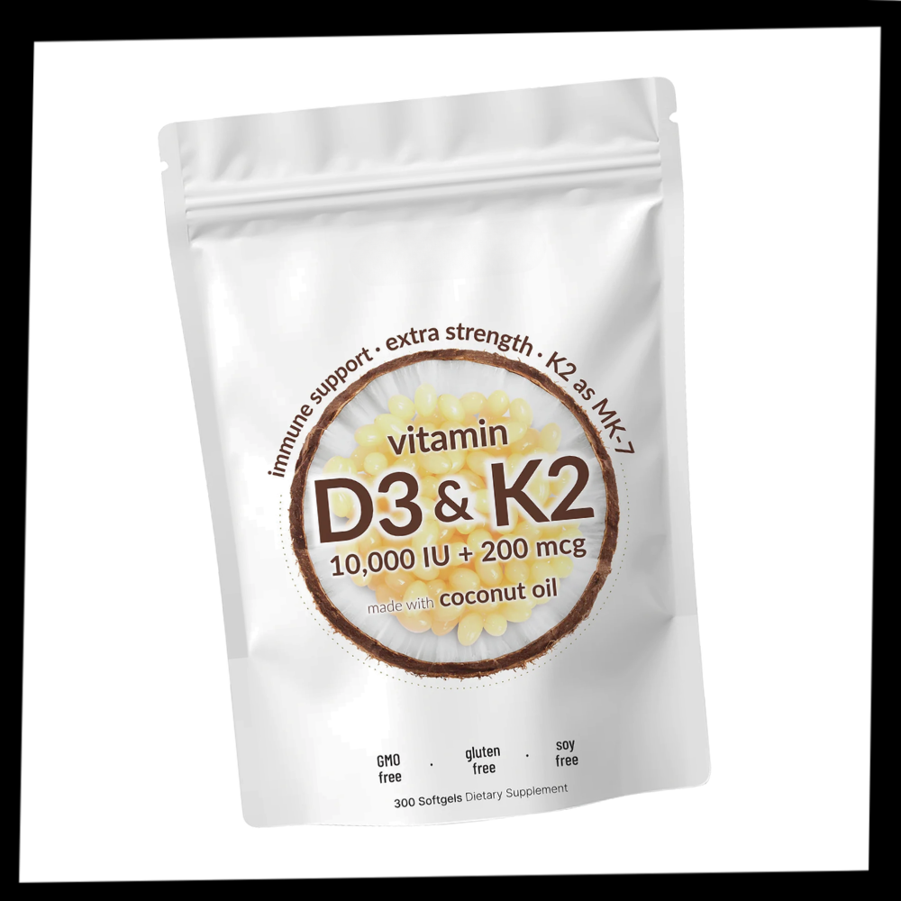 High-Potency D3 & K2 Softgels - Ozerty