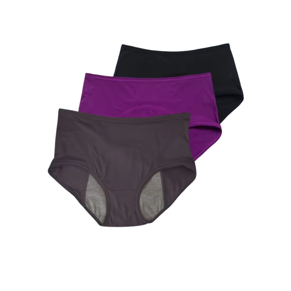 High Waisted Incontinence Panty -Black - Ozerty