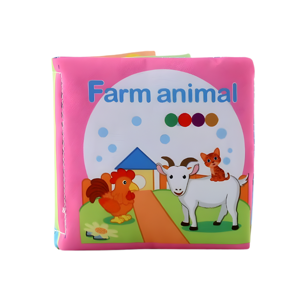 Interactive Farm Velcro Children Book -Cloth - Ozerty