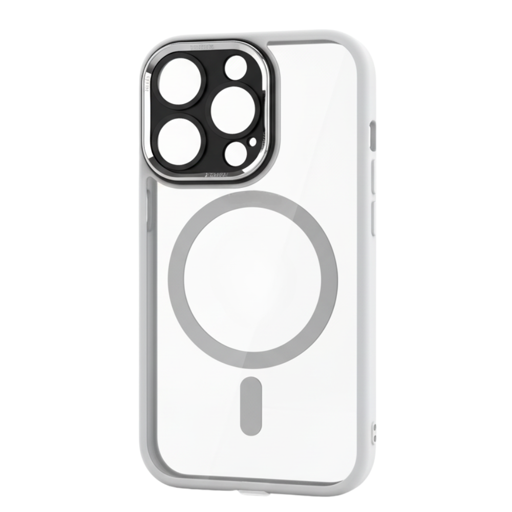 Iphone Magnetic Shockproof Case -Titanium White - Ozerty