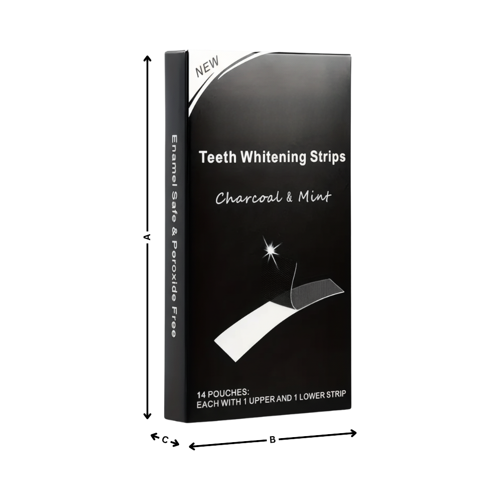 Minty Charcoal Teeth Strips - Ozerty