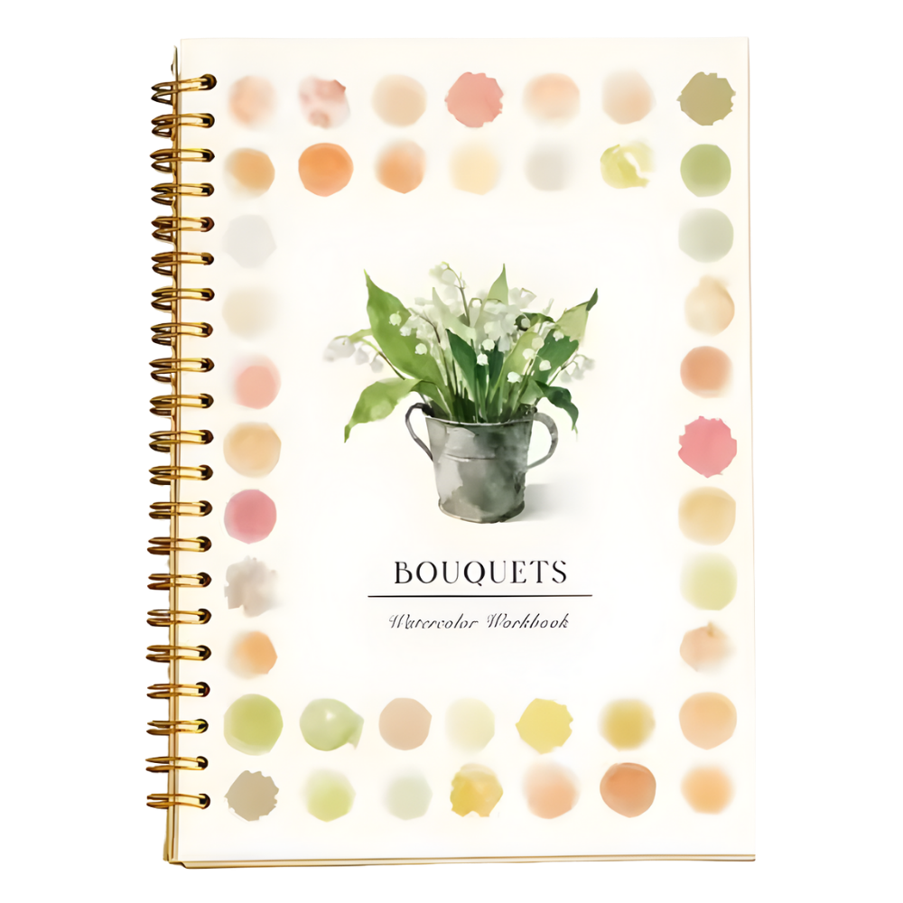 Multi-Theme Water Coloring Book -Bouquet - Ozerty