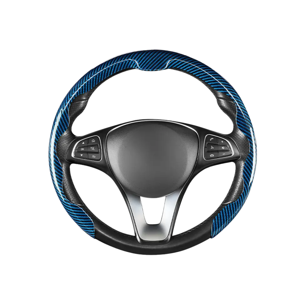 Non-Slip Steering Wheel Cover  -Blue - Ozerty