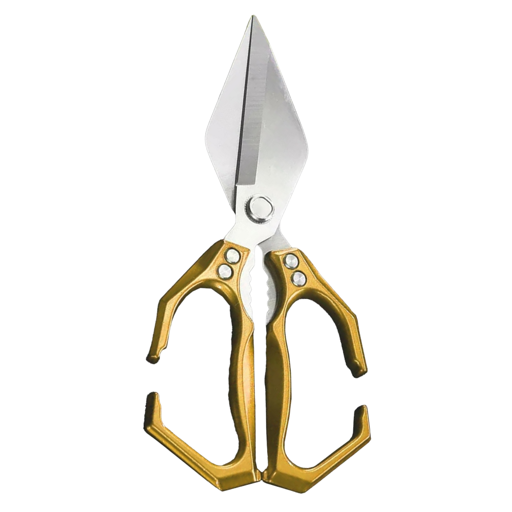 Razor Sharp Kitchen Shear -Gold - Ozerty