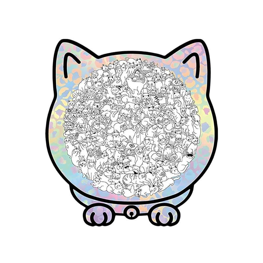 Relaxing Jigsaw Cat Puzzle -Ghost Cat - Ozerty