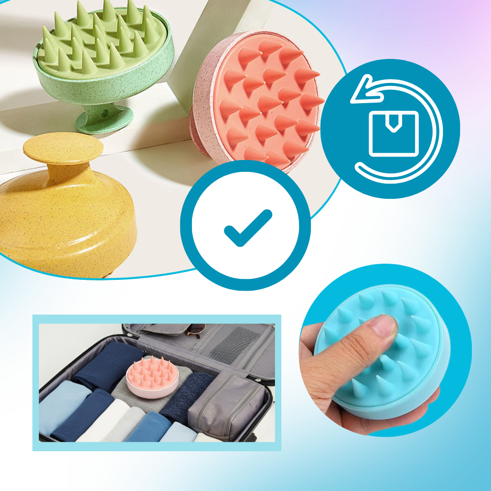 Revitalizing Cleanse Hair Scalp Massager Brush - Ozerty