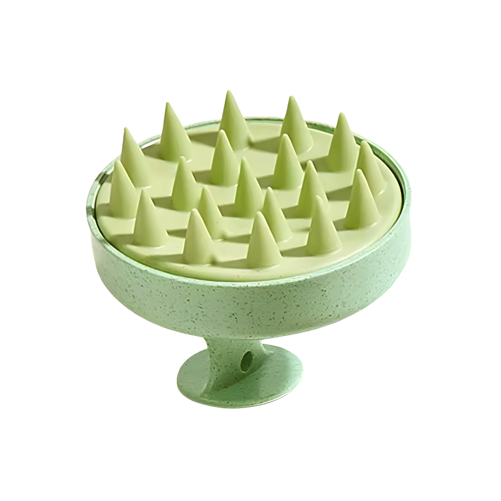 Revitalizing Cleanse Hair Scalp Massager Brush -Light Green - Ozerty