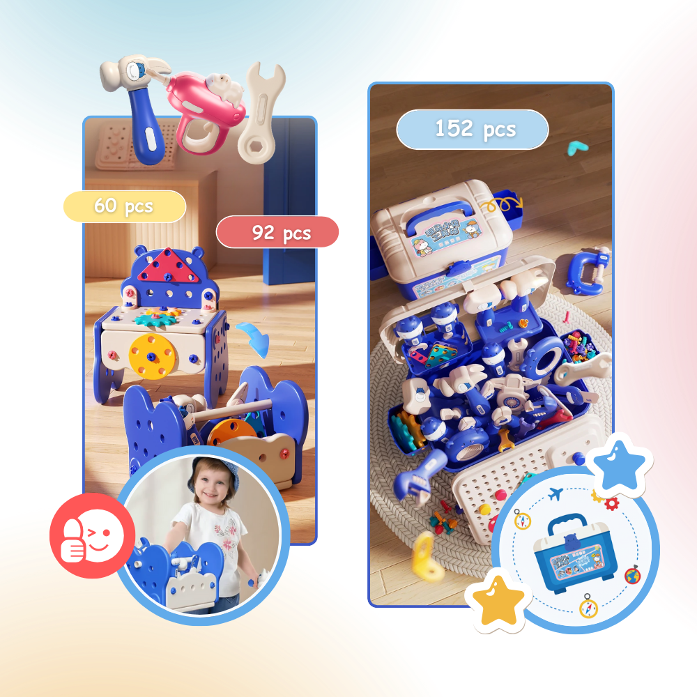 Screw Puzzle Kid Tool Box - Ozerty