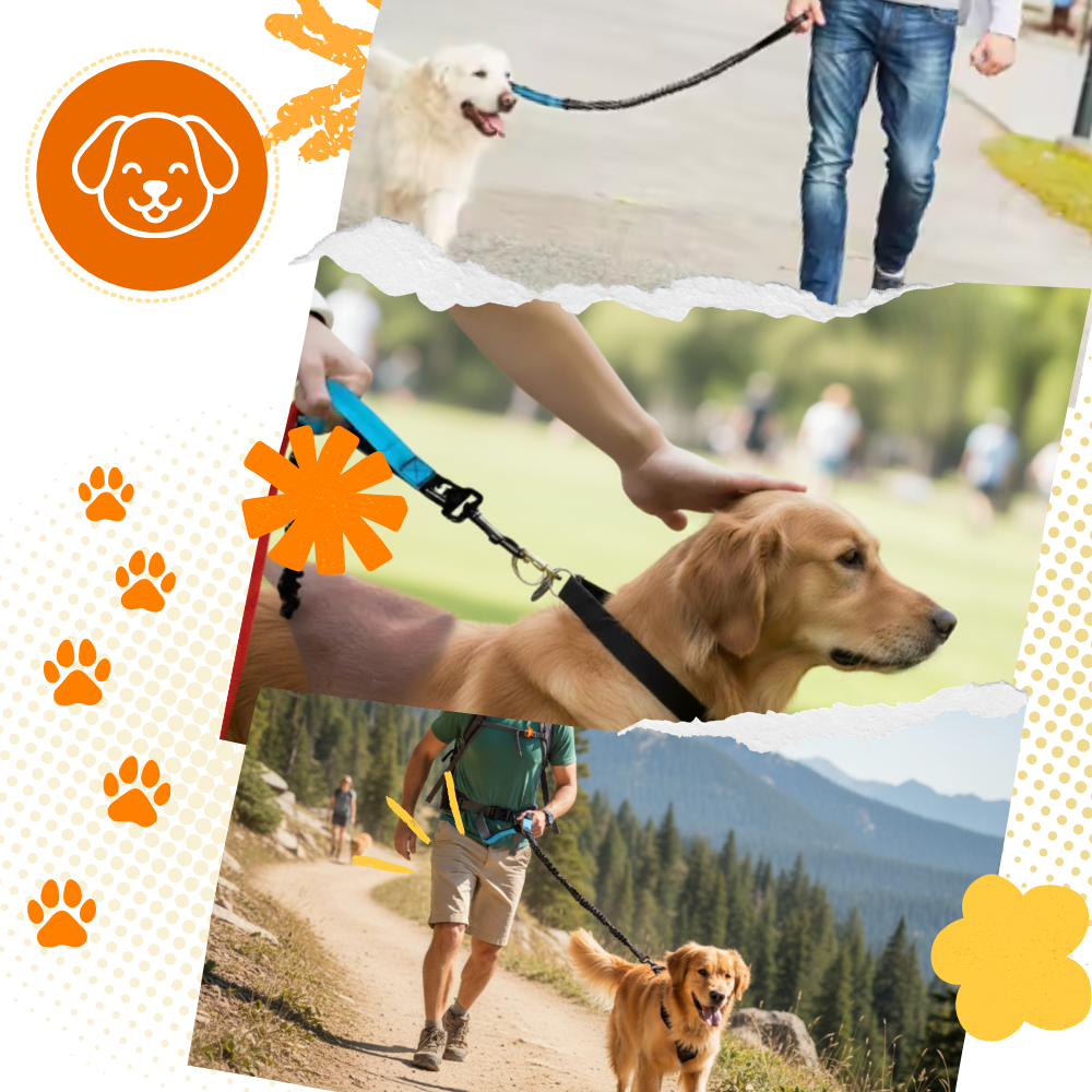 Secure & Ergonomic Dog Waist Leash - Ozerty