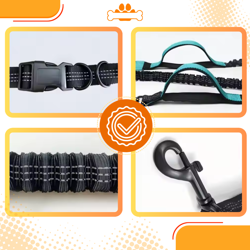 Secure & Ergonomic Dog Waist Leash - Ozerty