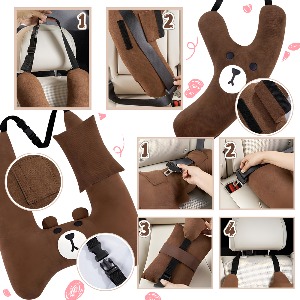 Soft Relief Kid's Seat Belt Pillow - Ozerty