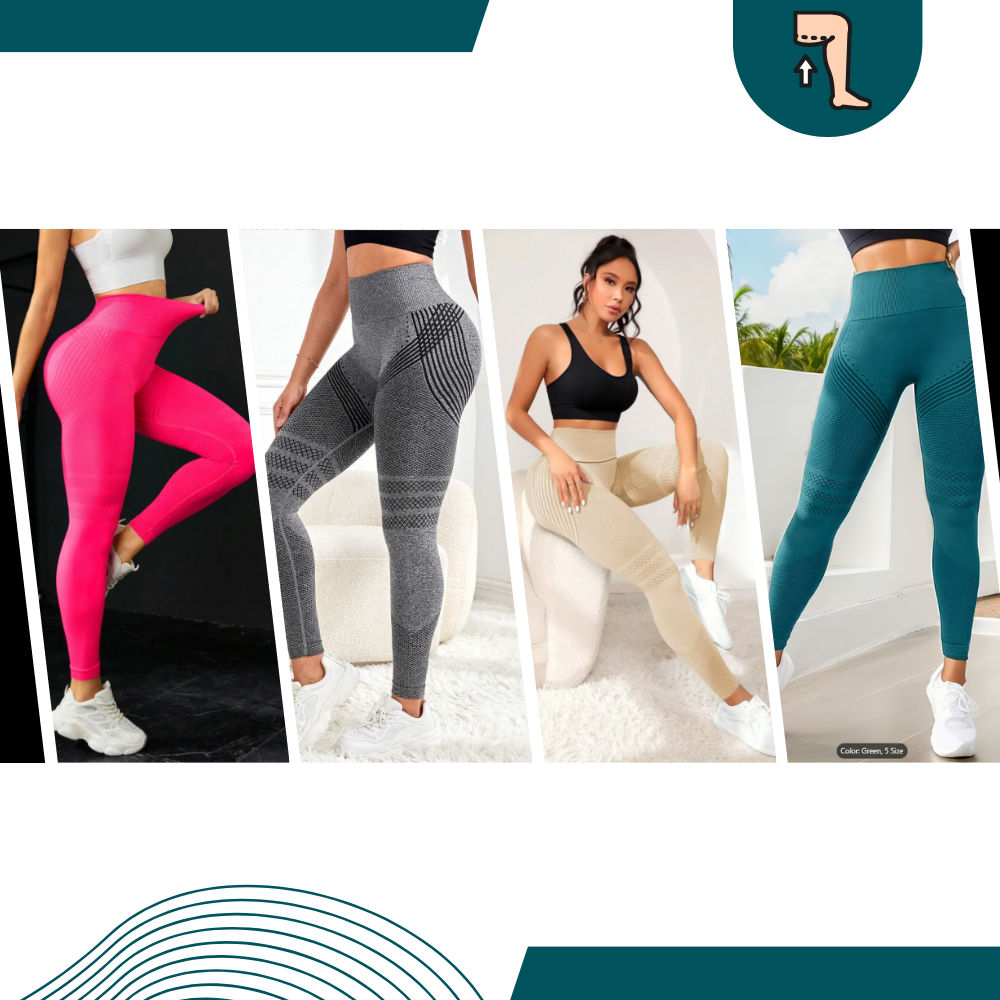 Stretchy Seamless Compression 3D Leggings - Ozerty