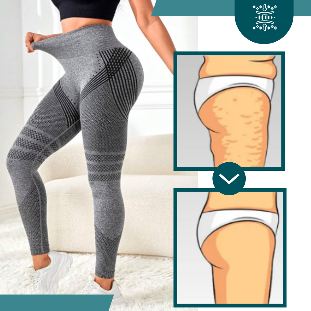 Stretchy Seamless Compression 3D Leggings - Ozerty