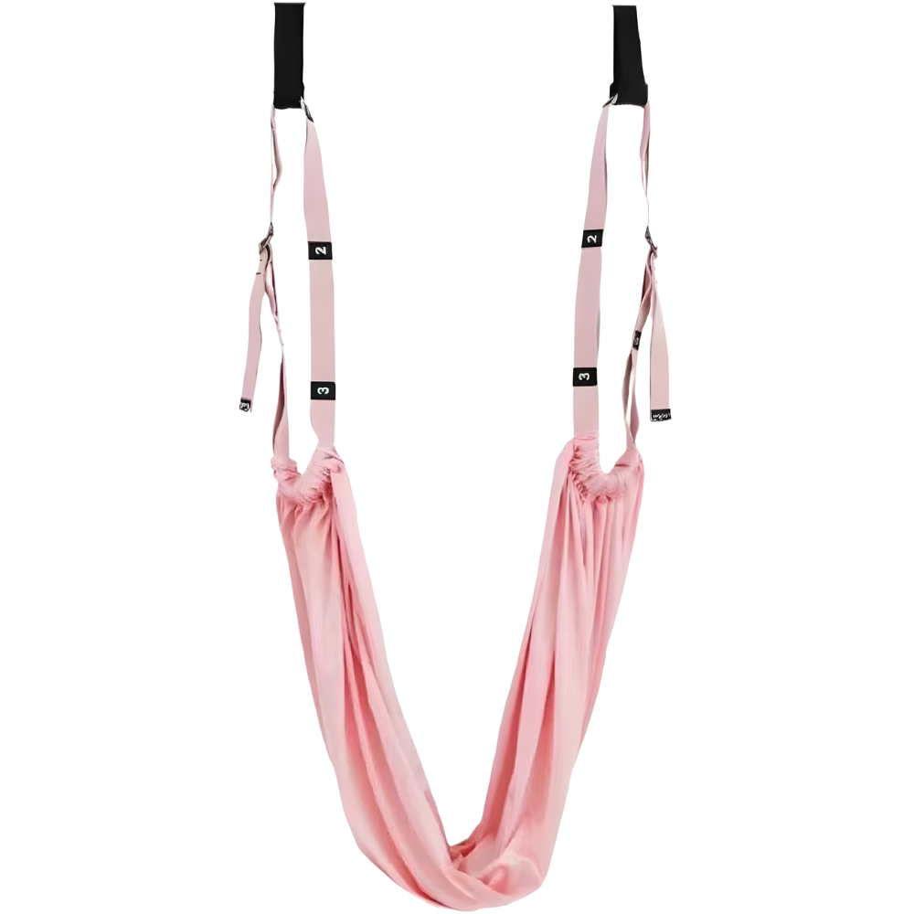 Strong Adjustable Yoga Hammock -Pink - Ozerty