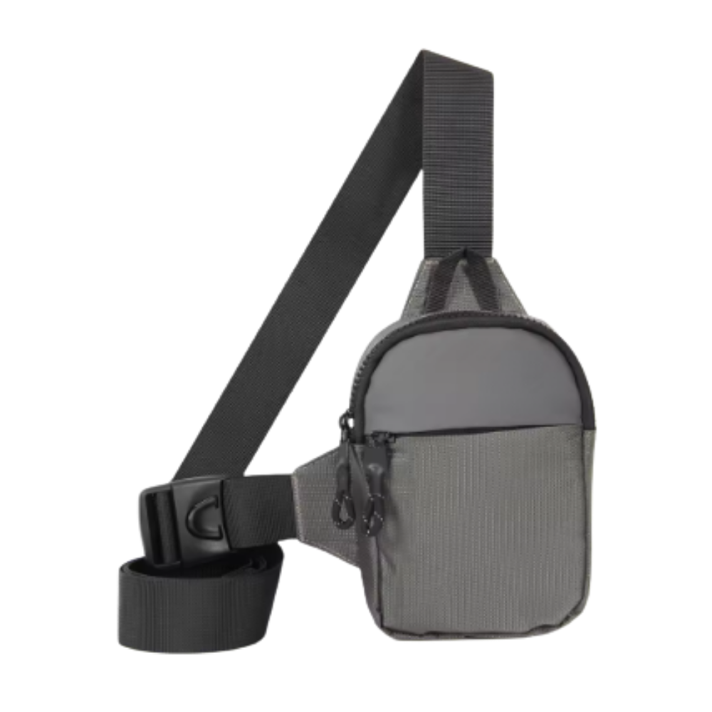 Stylish Mini Sling Chest Bag -Gray - Ozerty