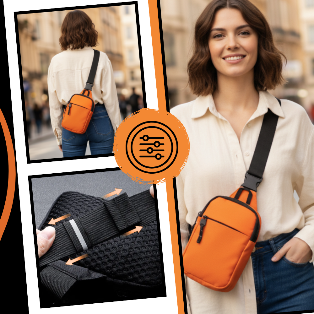 Stylish Mini Sling Chest Bag - Ozerty