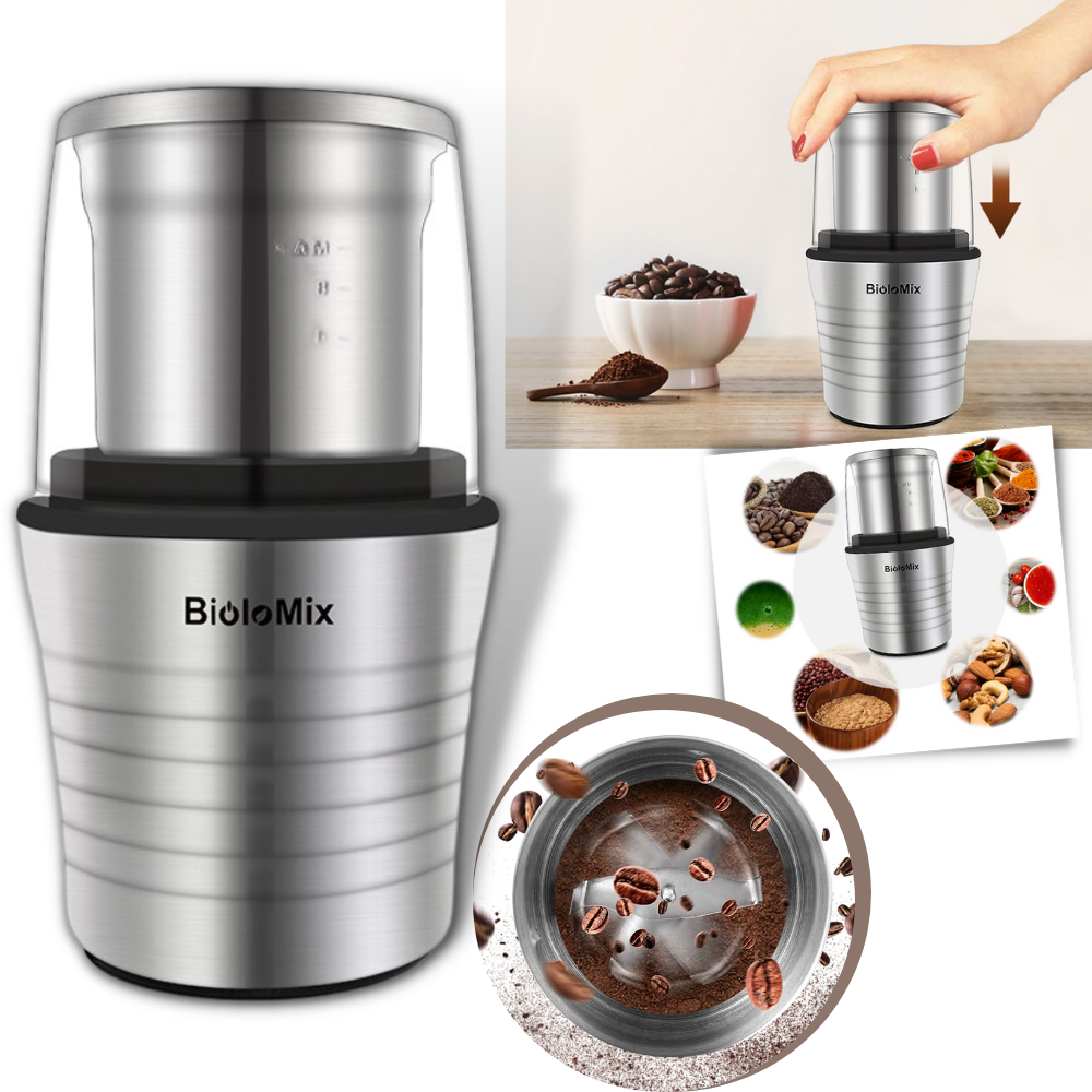 Coffee Grinder Electric AICOK Nut & Spice Grinder With Large Capacity Offer  - BuyMoreCoffee.com