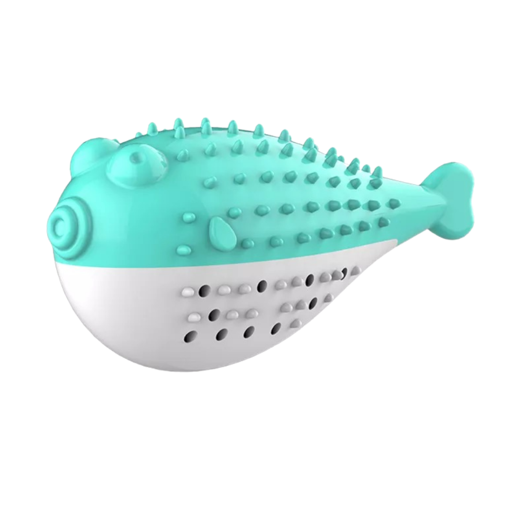 Fish shaped refillable cat toothbrush