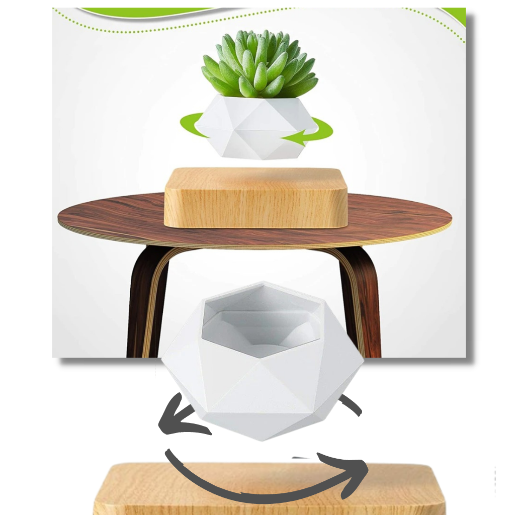 Levitating air pot plant
