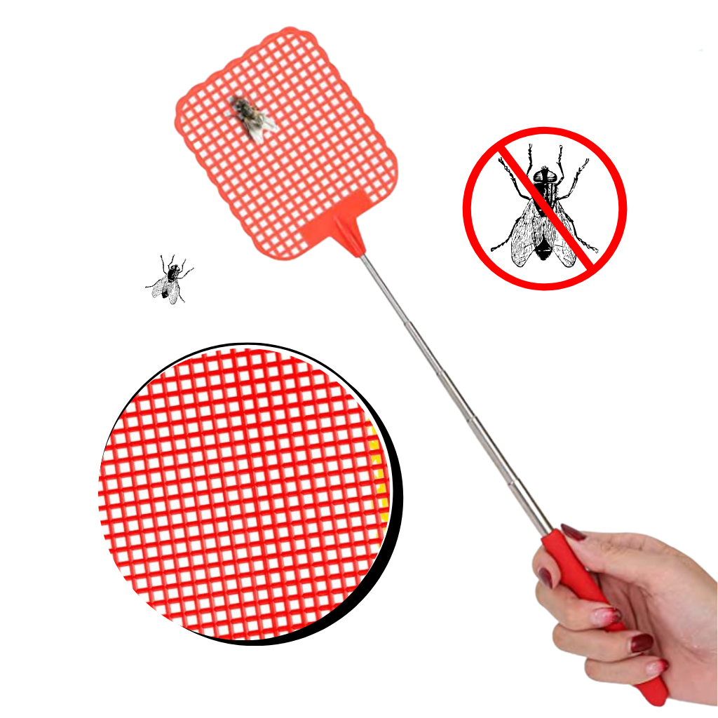 Extendable Fly Swatter⎪Kill Flies⎪Fly Swats with Telescopic Handle