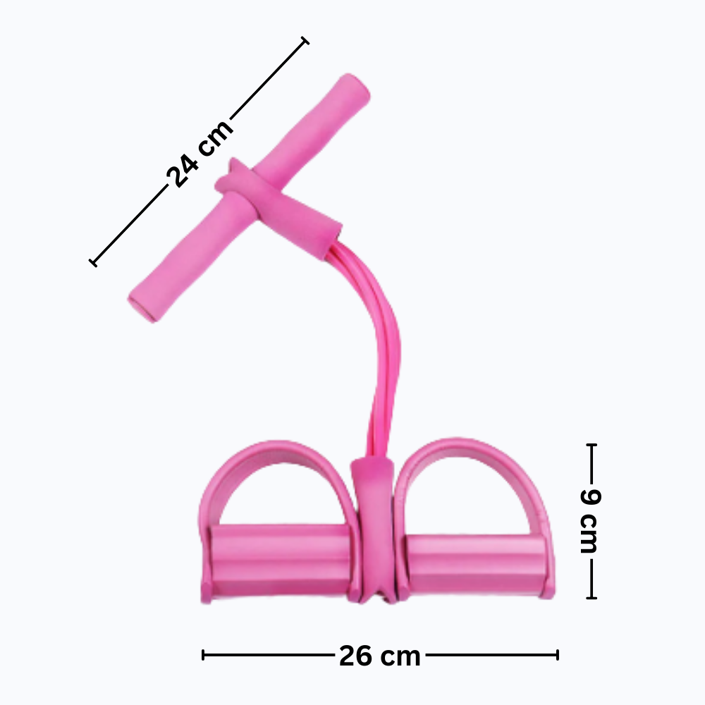 Multifunctional Pedal Resistance Bands Fitness 4 Tube - Ozerty