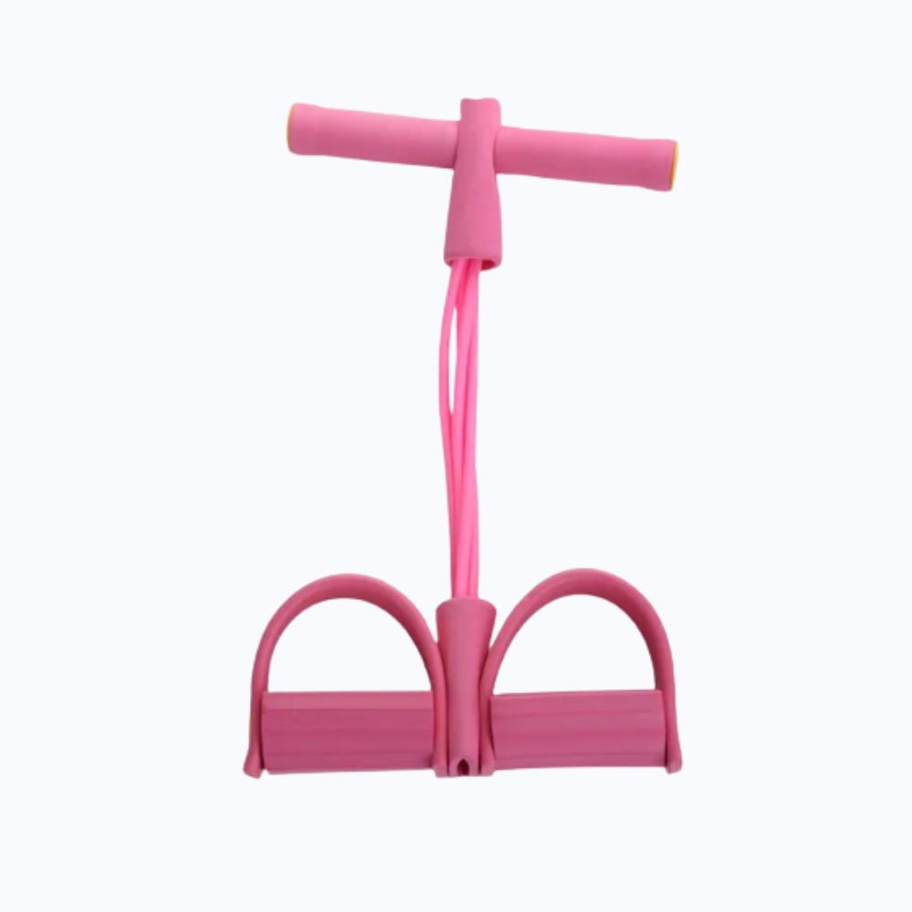 Multifunctional Pedal Resistance Bands Fitness 4 Tube -Pink - Ozerty