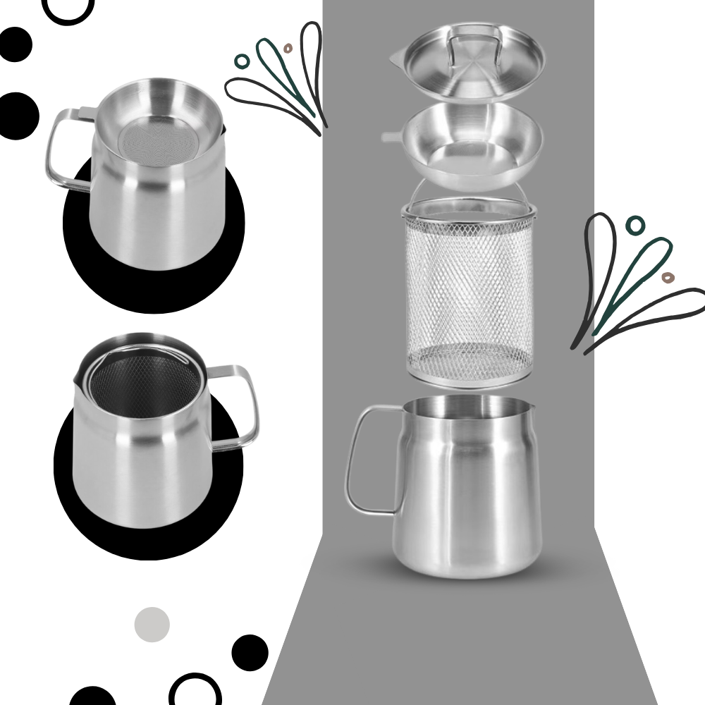 2-in-1 Stainless Steel Deep Frying Pot - Ozerty