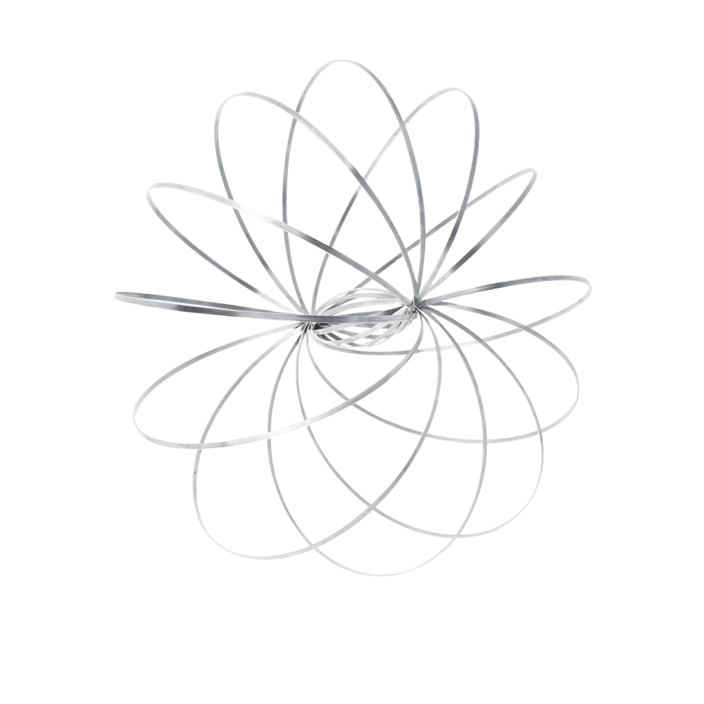 3D Stainless Arm Slinky  -Silver - Ozerty
