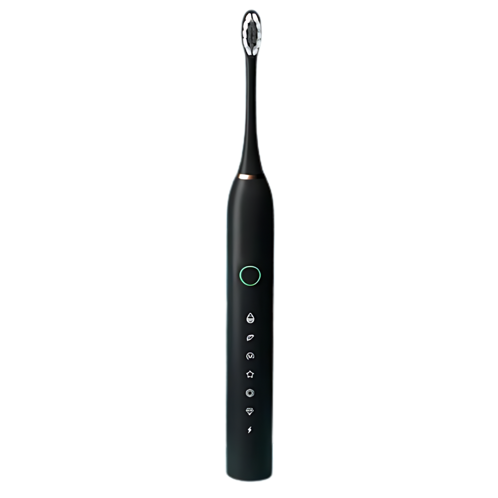 Adult Sonic Electric Toothbrush  -Black - Ozerty