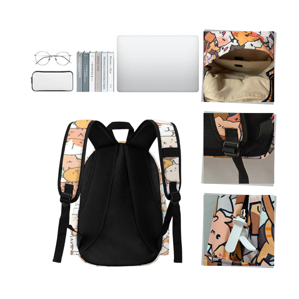 Whimsical Neko Astsum Backpack - Ozerty