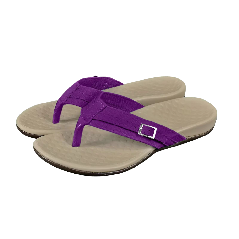 Adjustable Straps Orthopedic Sandals  -Purple - Ozerty