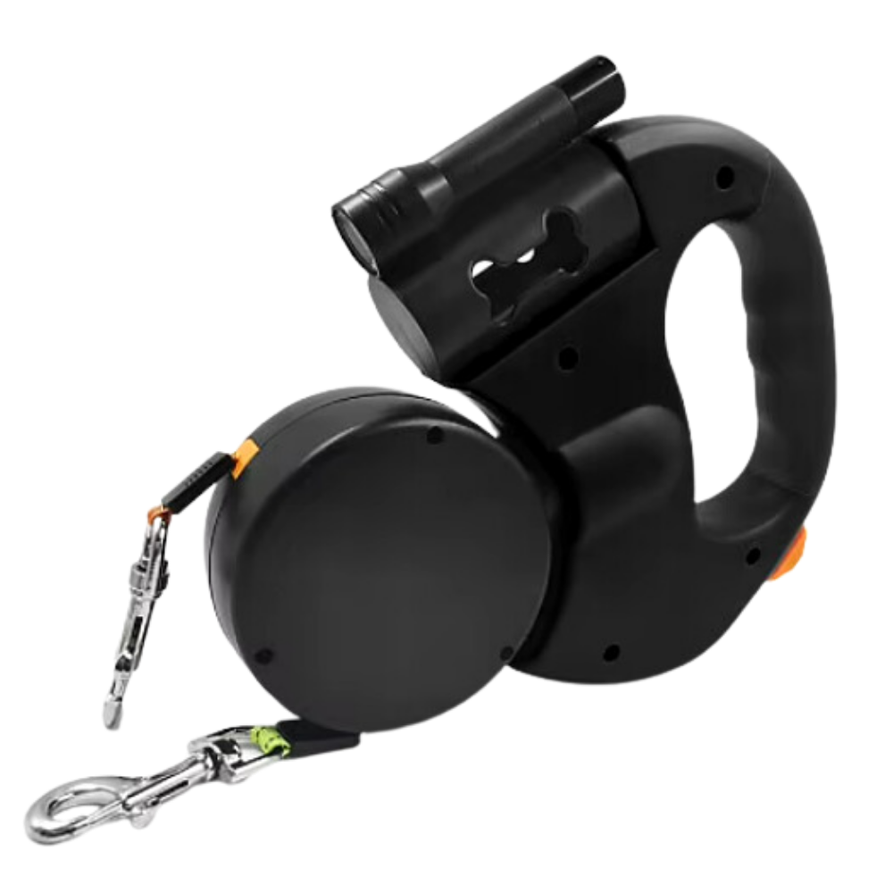 Anti-winding Retractable Dog Leash -Black - Ozerty