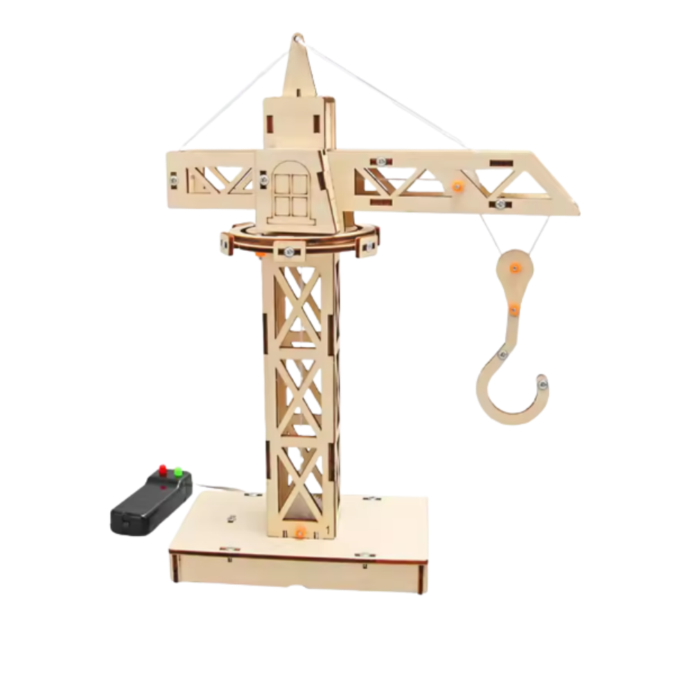 Assembly Wooden Science Toy -Crane - Ozerty
