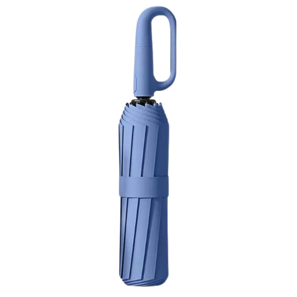 Automatic Lock Wind Resistant Umbrella -Blue - Ozerty